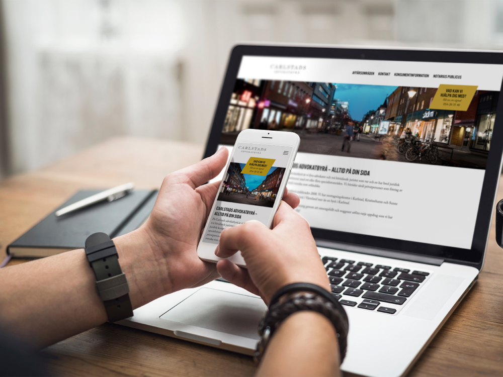Carlstads Advokatbyrå webb