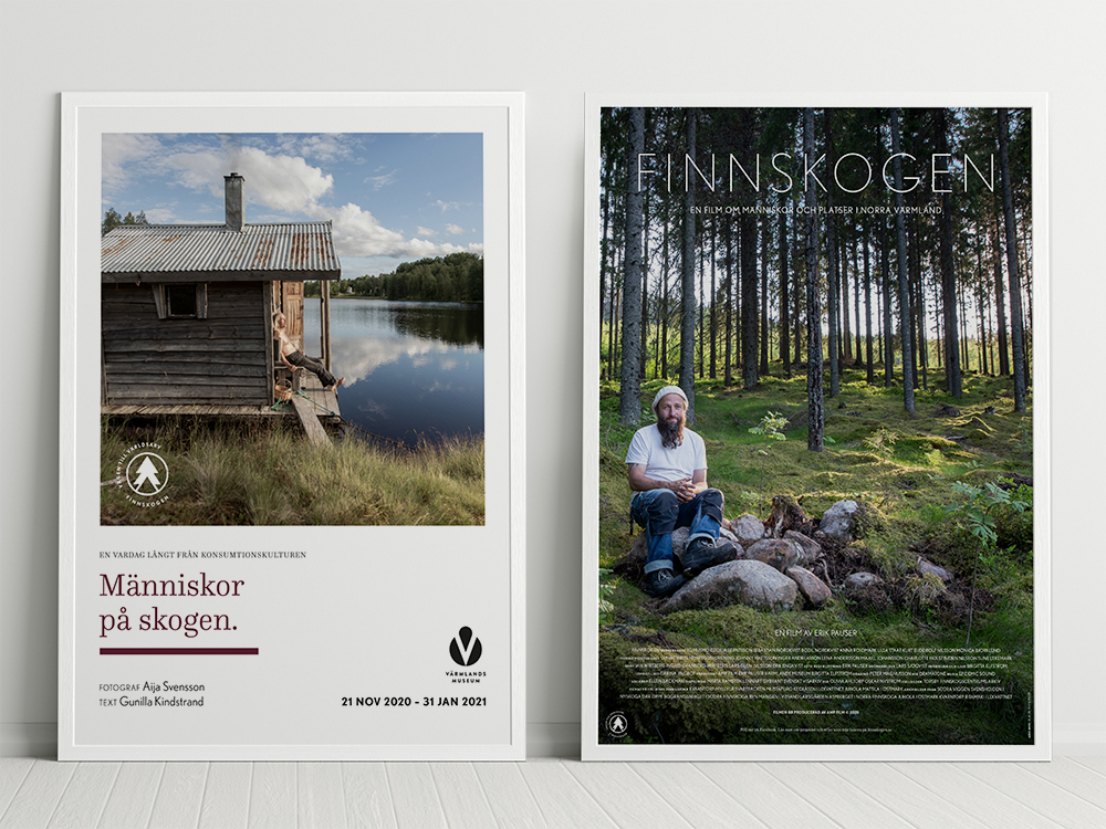 Finnskogen – vägen till världsarv utställningsaffischer