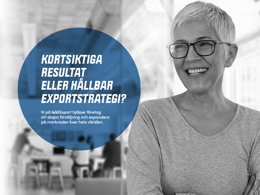 Addexport budskap på bild