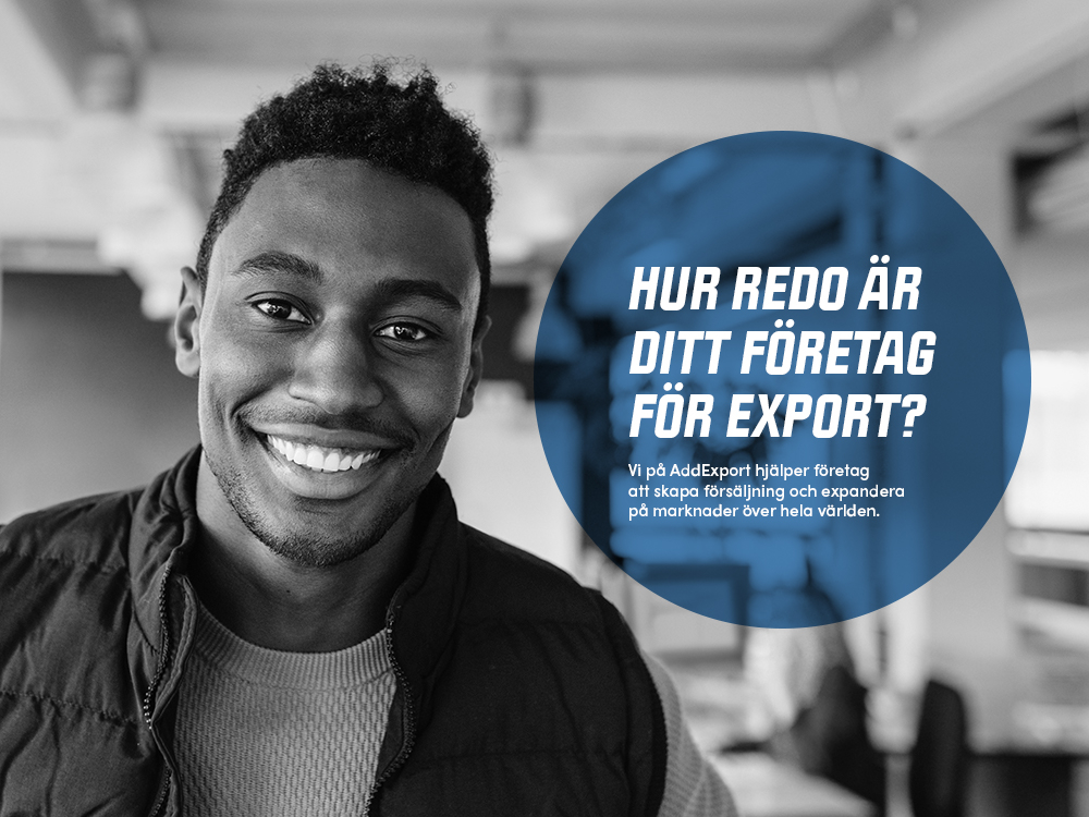 Addexport budskap på bild