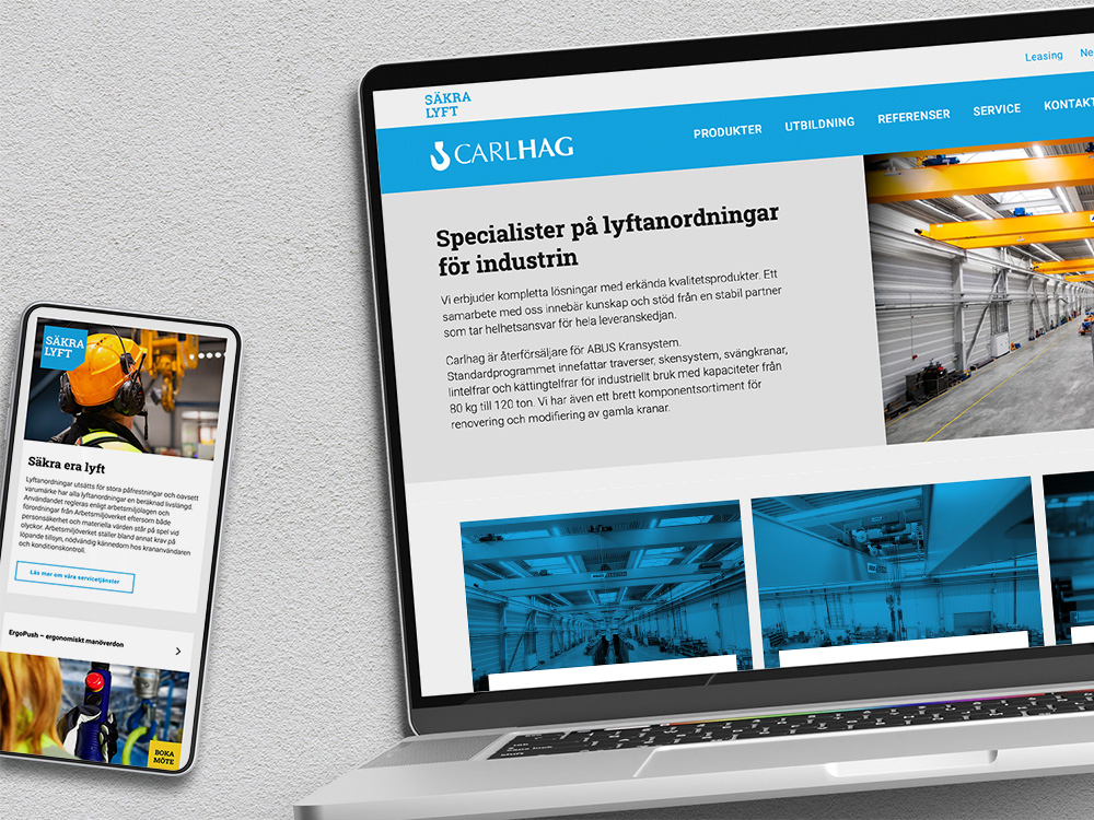 Ny webb till Carlhag mockup