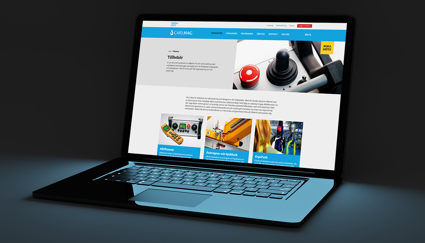 Ny webb till Carlhag laptop
