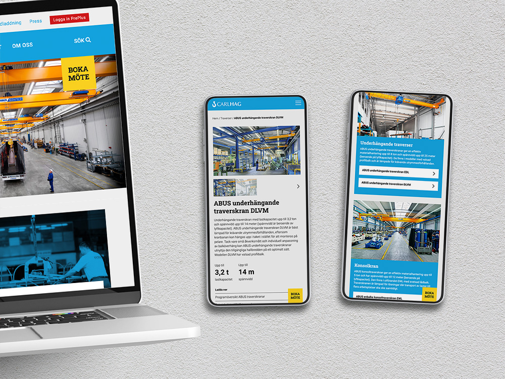 Ny webb till Carlhag mockup