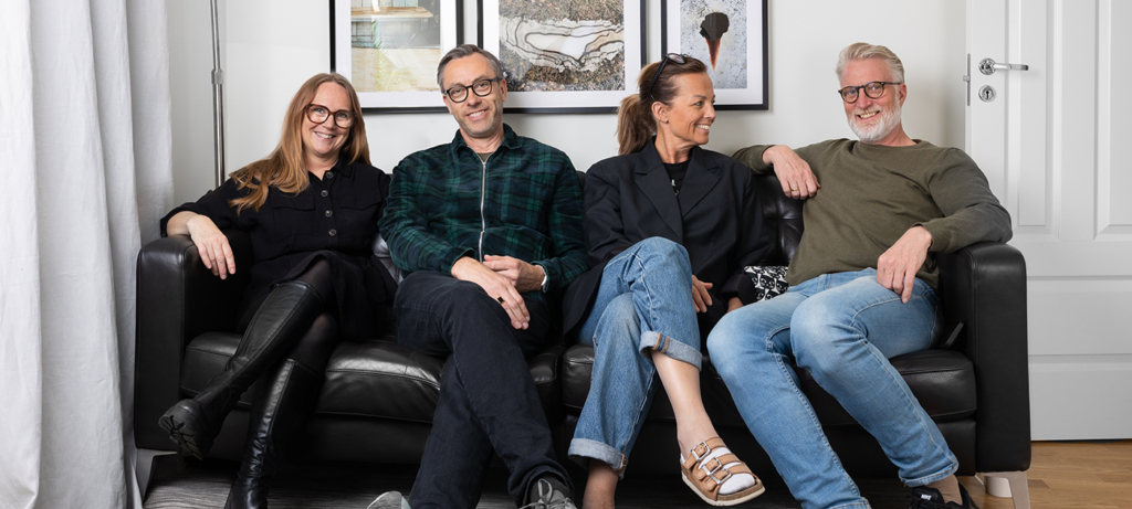 Bigtail reklambyrå, Eva Överström, Peter Jansson, Maria Saxén och Niklas Niord